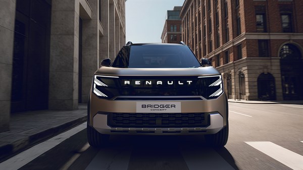 Diseño característico de luces delanteras - Renault Bridger
